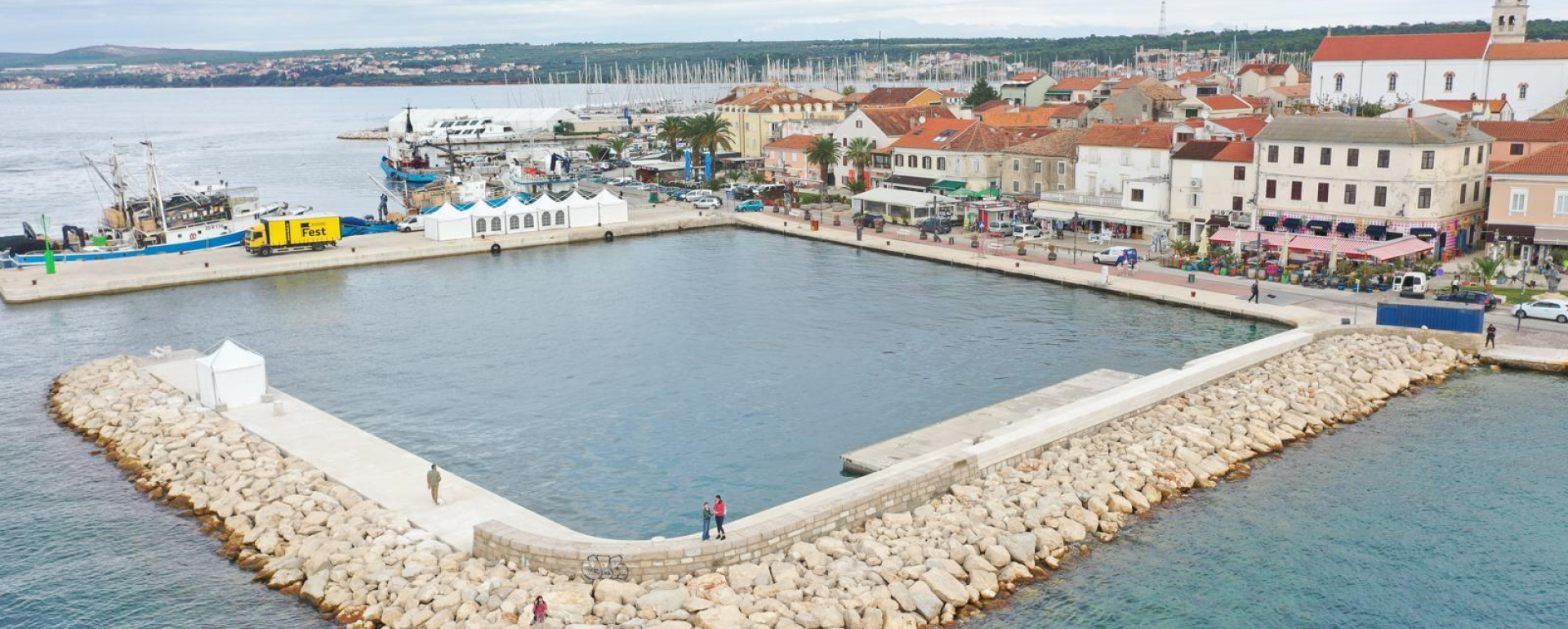 Završetak radova na sanaciji lukobrana u luci Biograd na Moru