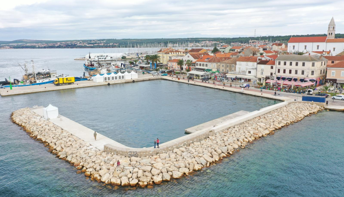 Završetak radova na sanaciji lukobrana u luci Biograd na Moru